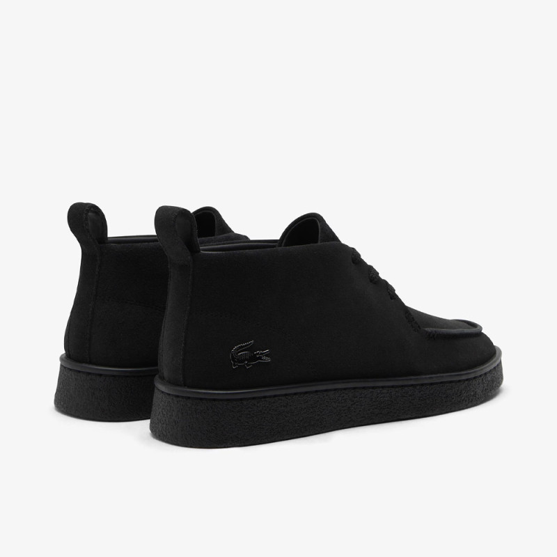 Baskets Baseshot Chukka homme en suède LACOSTE noires
