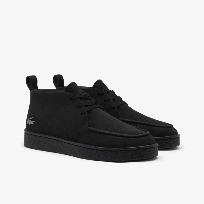 Baskets Baseshot Chukka homme en suède LACOSTE noires