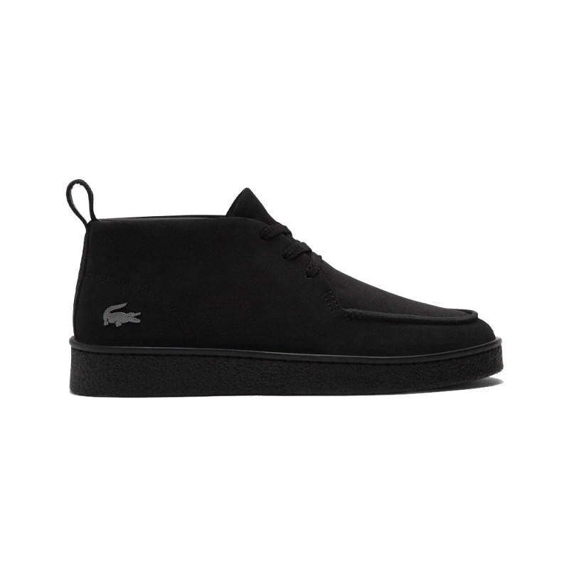 Baskets Baseshot Chukka homme en suède LACOSTE noires