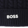 Bonnet tricot torsadé BOSS enfant bleu marine