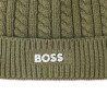 Bonnet tricot torsadé BOSS enfant vert