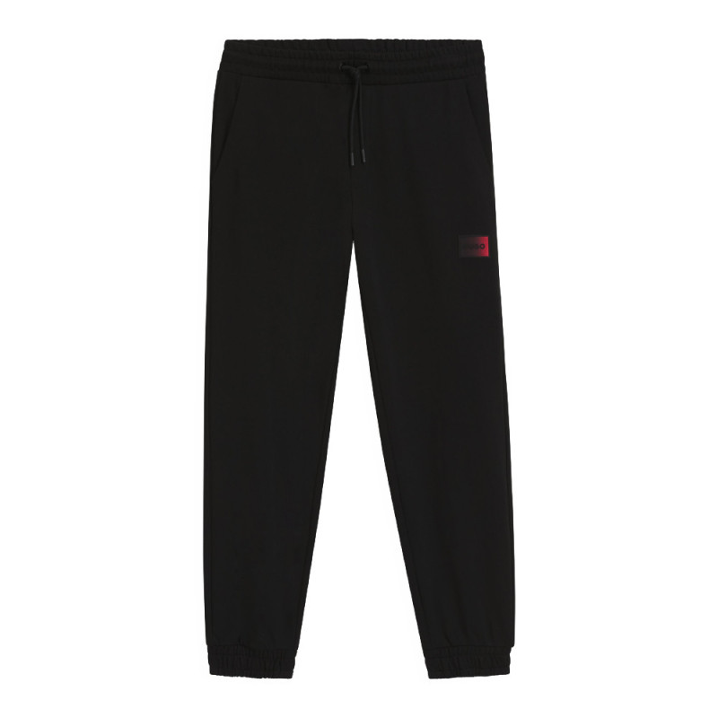 Bas de survêtement en molleton de coton avec logo en dégradé Danopan HUGO noir