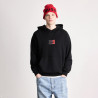 Sweat à capuche en molleton de coton avec logo en dégradé Danohood HUGO noir