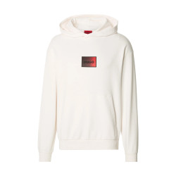 Sweat à capuche en molleton de coton avec logo en dégradé Danohood HUGO blanc