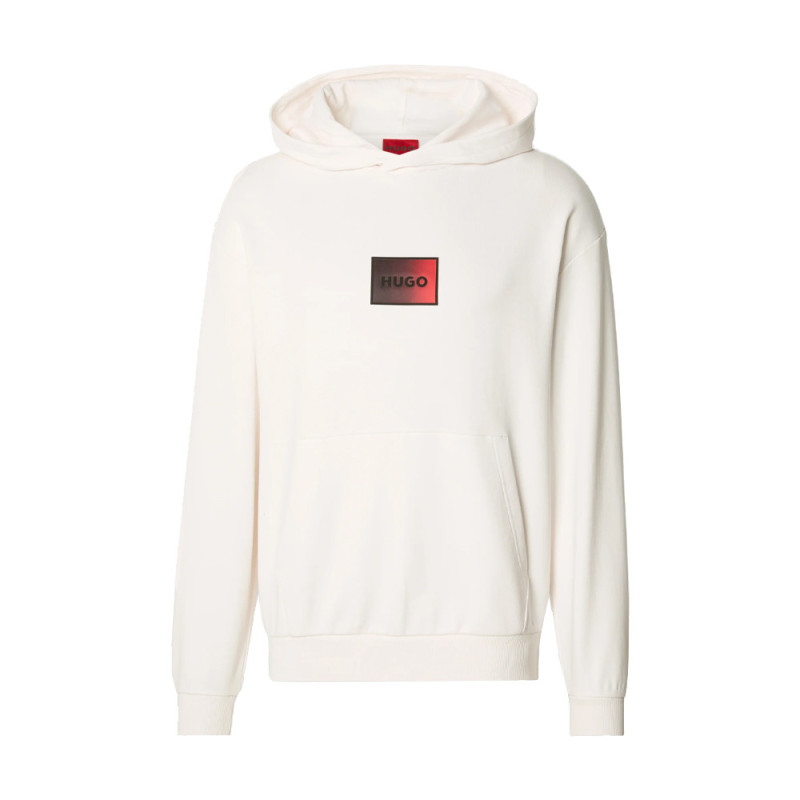 Sweat à capuche en molleton de coton avec logo en dégradé Danohood HUGO blanc