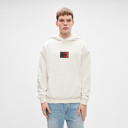 Sweat à capuche en molleton de coton avec logo en dégradé Danohood HUGO blanc