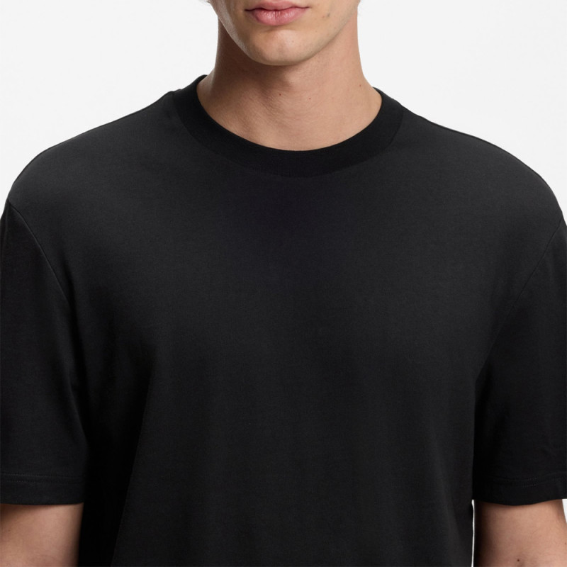 T-shirt en jersey de coton à logo dégradé Danoto HUGO noir