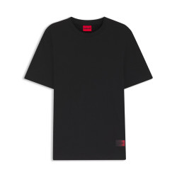T-shirt en jersey de coton à logo dégradé Danoto HUGO noir