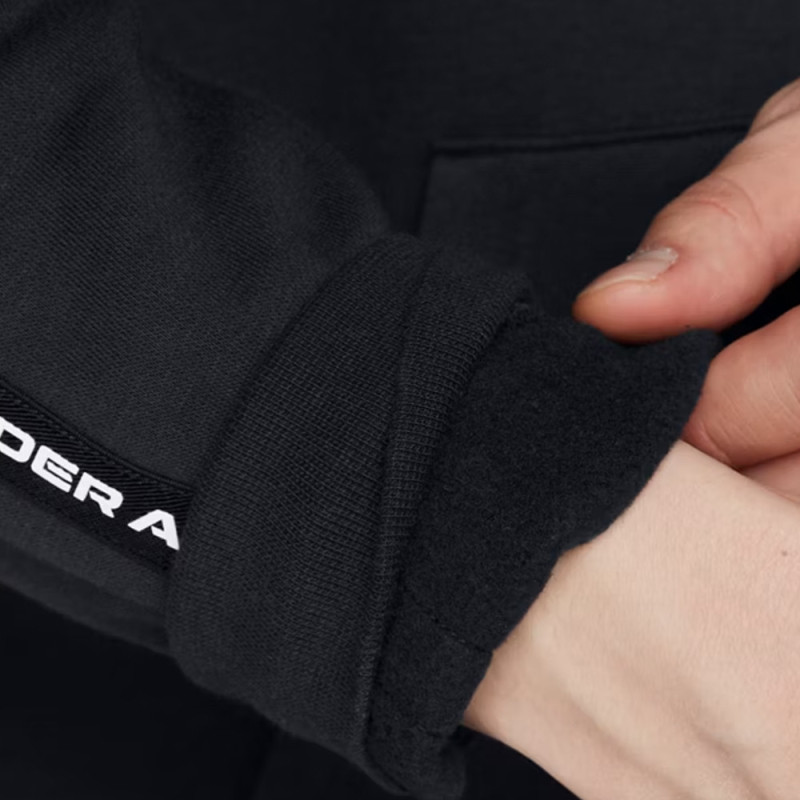 Sweat à capuche à bandes griffées Icon Fleece UNDER ARMOUR noir