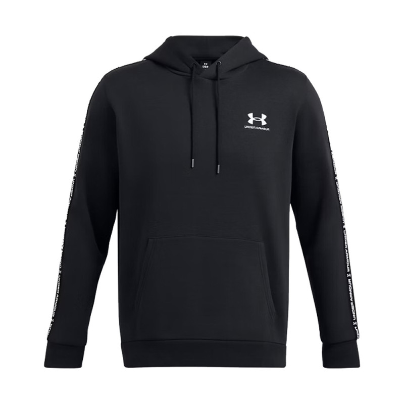 Sweat à capuche à bandes griffées Icon Fleece UNDER ARMOUR noir