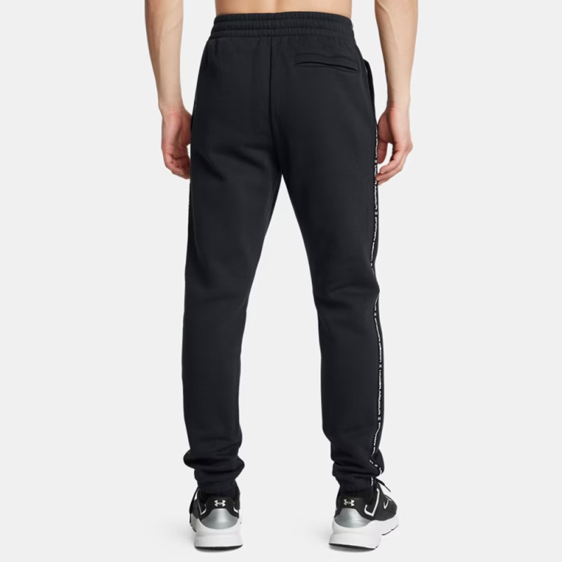 Pantalon de jogging à bandes griffées Icon Fleece UNDER ARMOUR noir