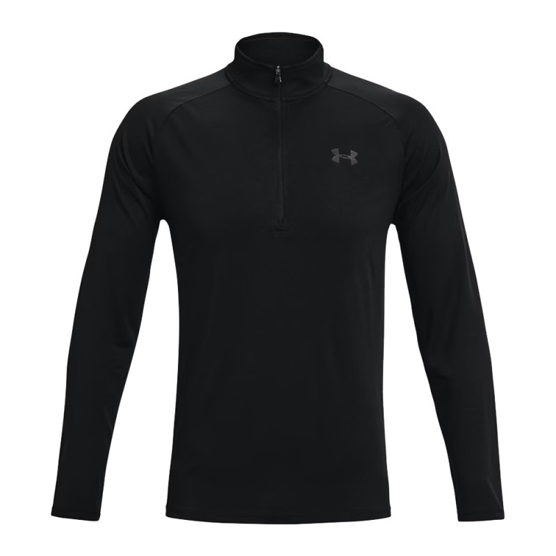 Haut à manches longues et zip Tech™ UNDER ARMOUR noir