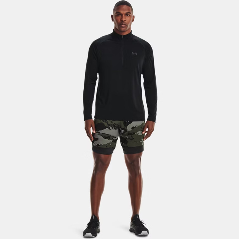 Haut à manches longues et zip Tech™ UNDER ARMOUR noir