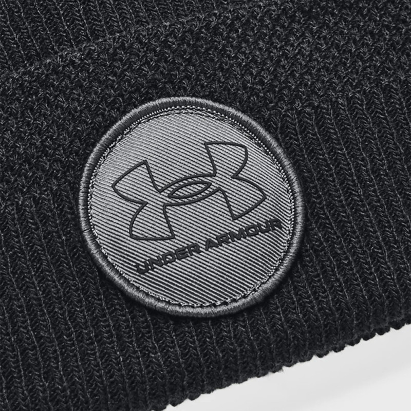 Bonnet à revers Driver Pom-BLK UNDER ARMOUR noir