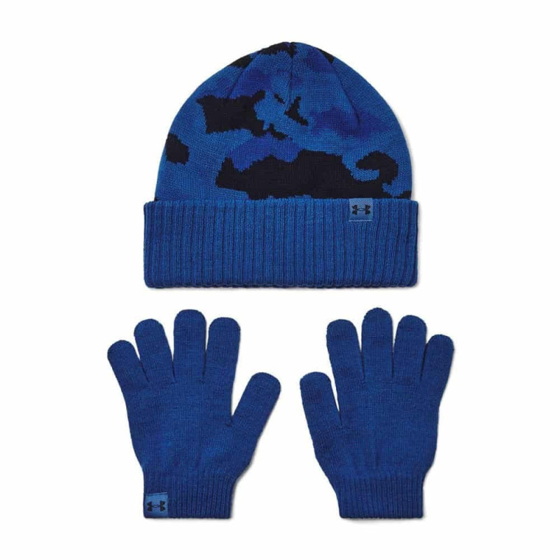 Ensemble enfant Bonnet et gants UNDER ARMOUR bleu