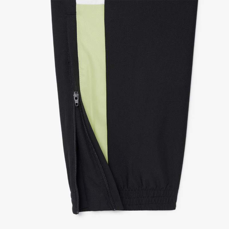 Ensemble survêtement Sport color-block LACOSTE noir et blanc
