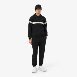 Ensemble survêtement Sport color-block LACOSTE noir et blanc