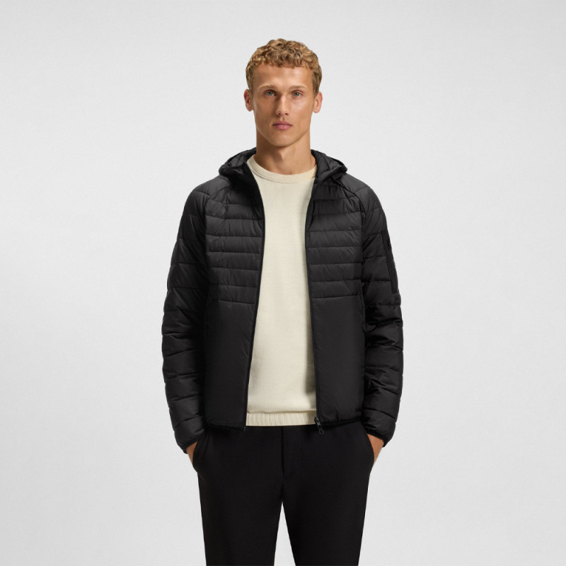 Veste déperlante à capuche et détails réfléchissants décoratifs OW_Urbanex JT HD BOSS noire