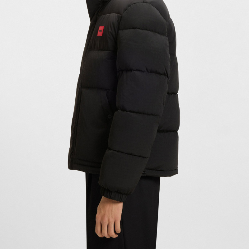 Veste matelassée déperlante avec patch logo Balto2541 HUGO noire