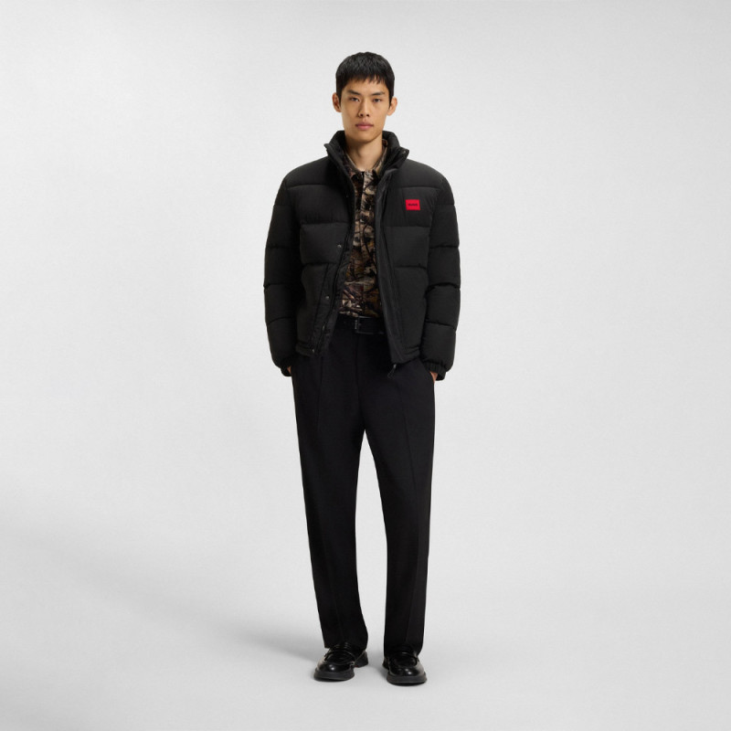 Veste matelassée déperlante avec patch logo Balto2541 HUGO noire