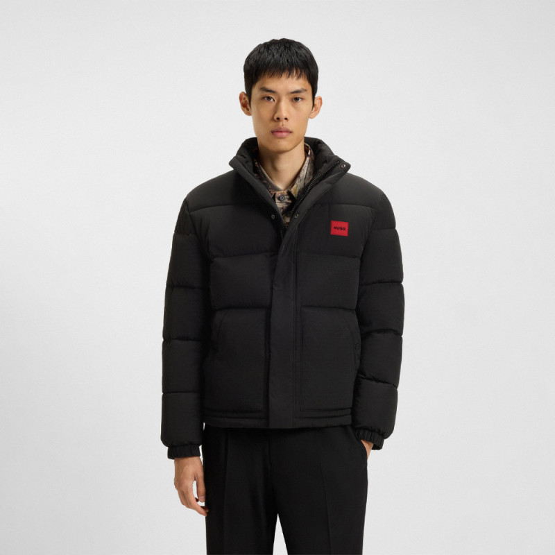 Veste matelassée déperlante avec patch logo Balto2541 HUGO noire