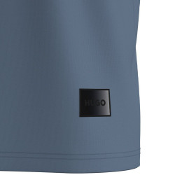 T-shirt en jersey de coton à logo dégradé Danoto HUGO bleu
