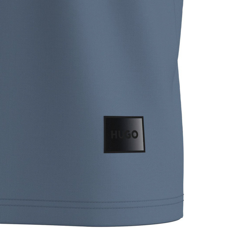 T-shirt en jersey de coton à logo dégradé Danoto HUGO bleu