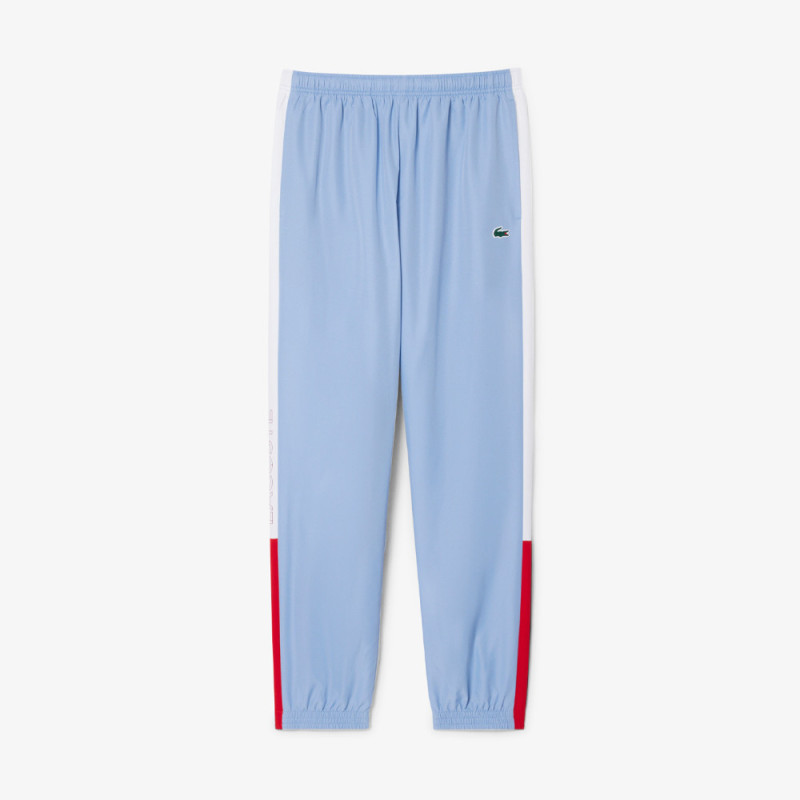 Ensemble survêtement Sport color-block LACOSTE bleu et blanc
