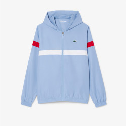 Ensemble survêtement Sport color-block LACOSTE bleu et blanc