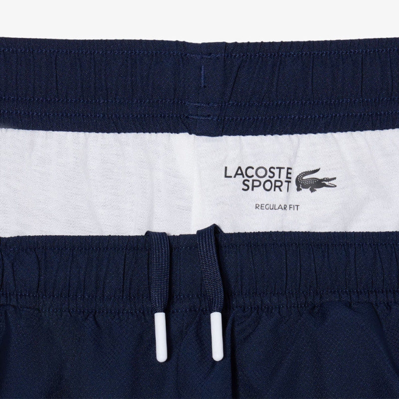 Ensemble survêtement Sport imprimé LACOSTE bleu marine et blanc