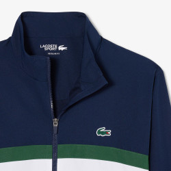 Ensemble survêtement Sport imprimé LACOSTE bleu marine et blanc