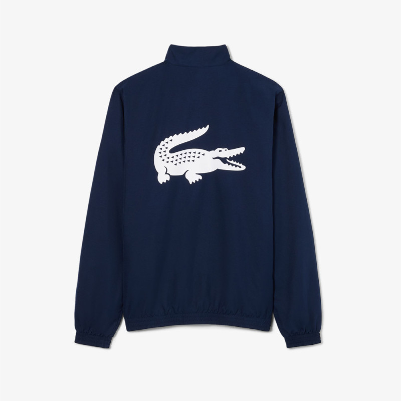 Ensemble survêtement Sport imprimé LACOSTE bleu marine et blanc
