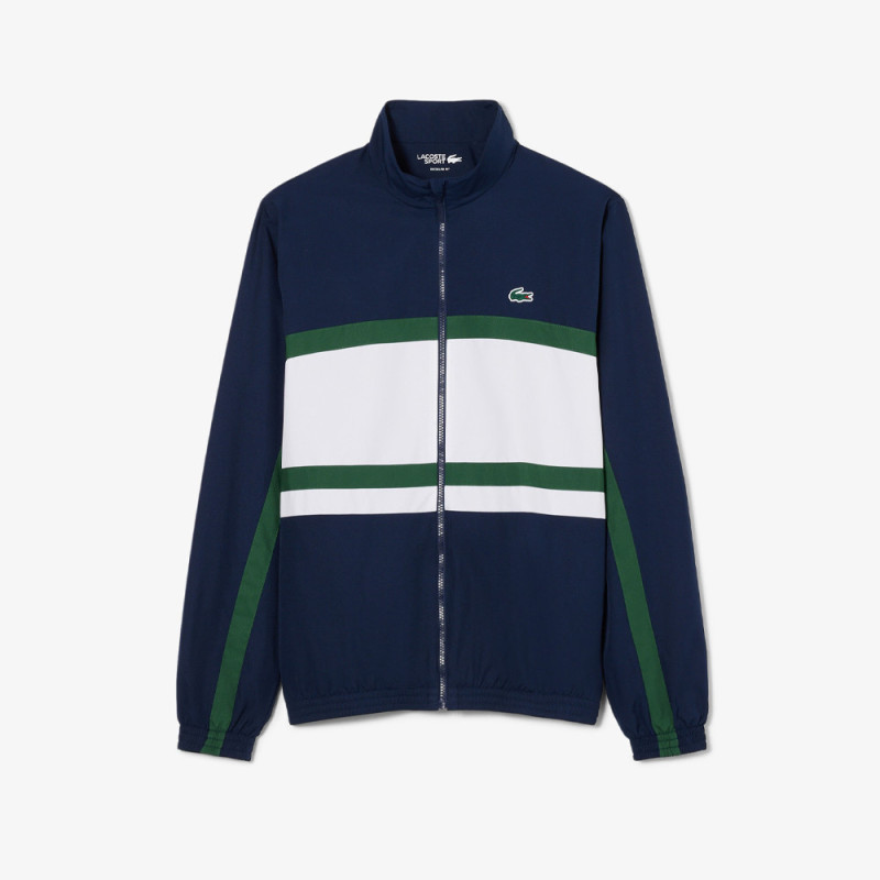 Ensemble survêtement Sport imprimé LACOSTE bleu marine et blanc