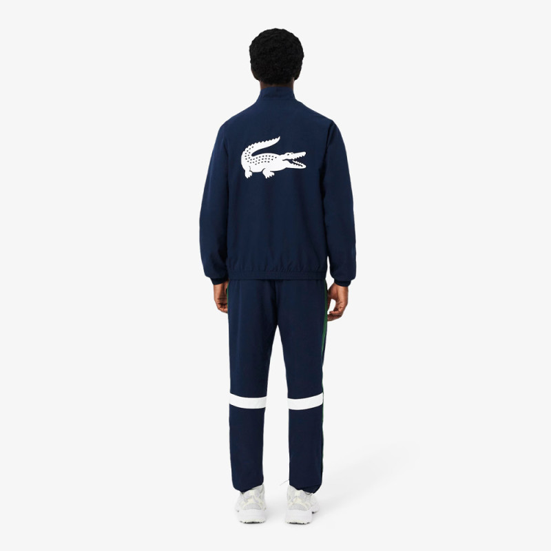 Ensemble survêtement Sport imprimé LACOSTE bleu marine et blanc