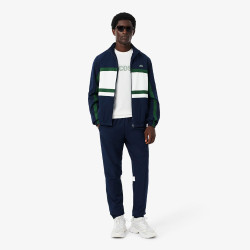 Ensemble survêtement Sport imprimé LACOSTE bleu marine et blanc
