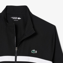 Ensemble survêtement Sport imprimé LACOSTE noir et blanc