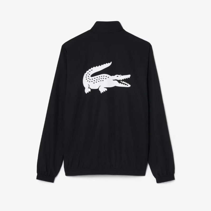 Ensemble survêtement Sport imprimé LACOSTE noir et blanc