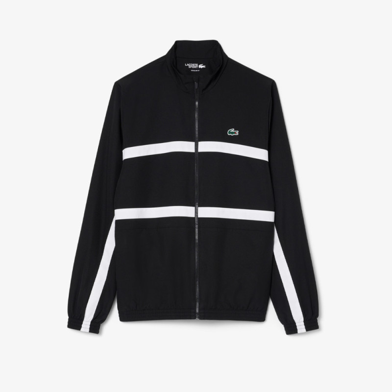 Ensemble survêtement Sport imprimé LACOSTE noir et blanc