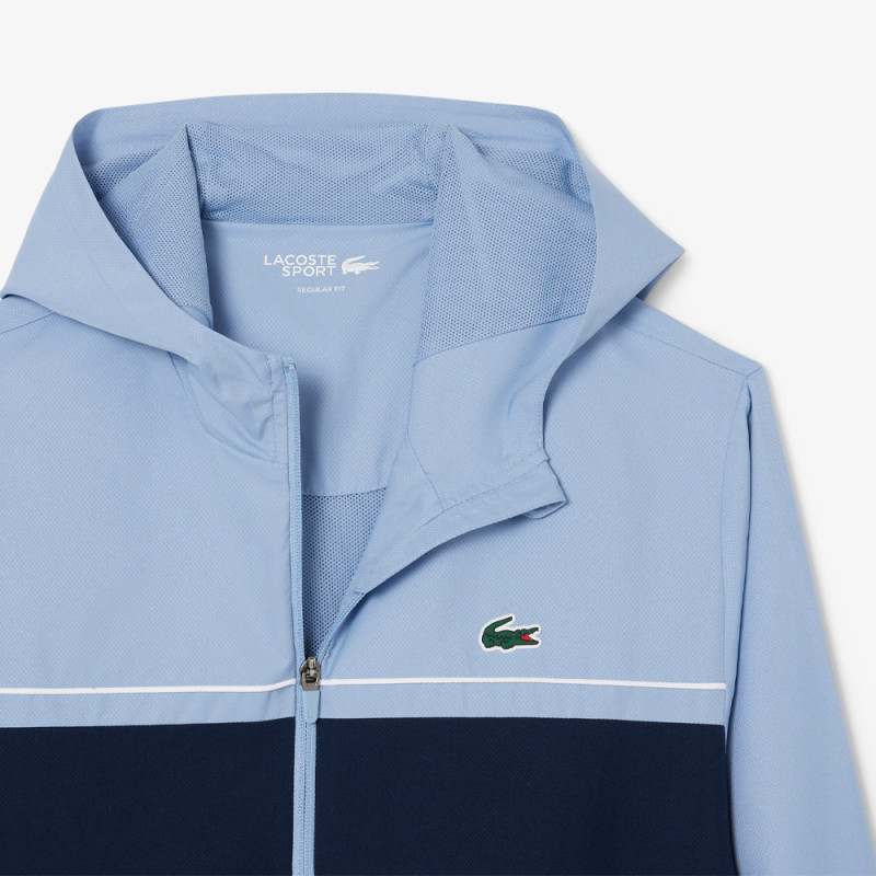 Ensemble survêtement Sport taffetas diamanté LACOSTE bleu clair