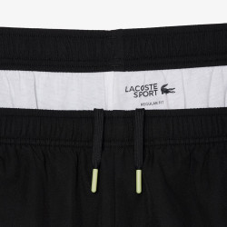 Pantalon de survêtement Sport déperlant LACOSTE noir