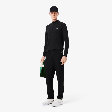 Pantalon de survêtement Sport déperlant LACOSTE noir
