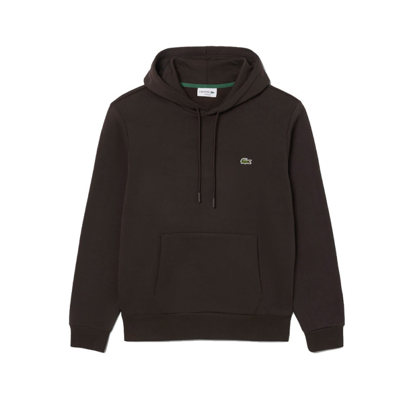 Sweatshirt à capuche molleton LACOSTE marron