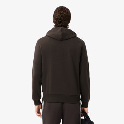Sweatshirt à capuche molleton LACOSTE marron