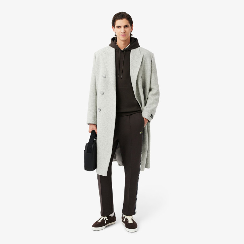 Sweatshirt à capuche molleton LACOSTE marron