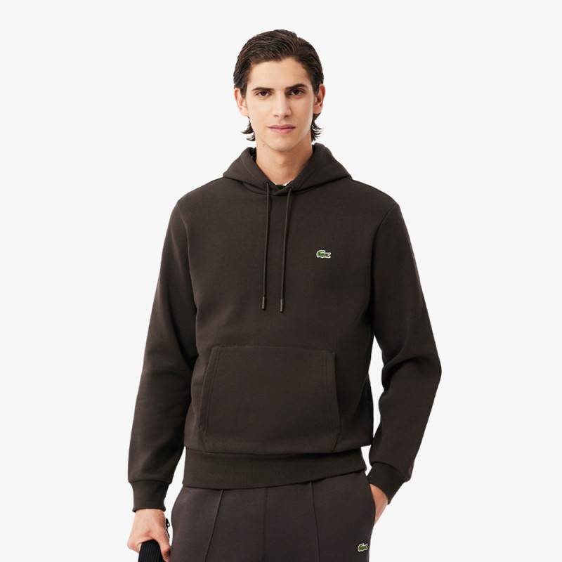 Sweatshirt à capuche molleton LACOSTE marron
