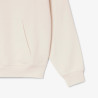 Sweatshirt à capuche loose fit brodé LACOSTE blanc