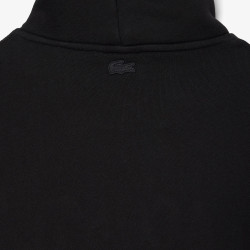 Sweatshirt à capuche loose fit brodé LACOSTE noir