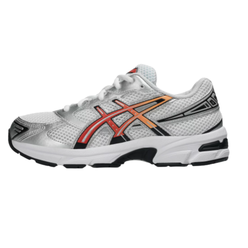 Chaussures ASICS GEL-1130 GS White/Red Snapper confort enfant