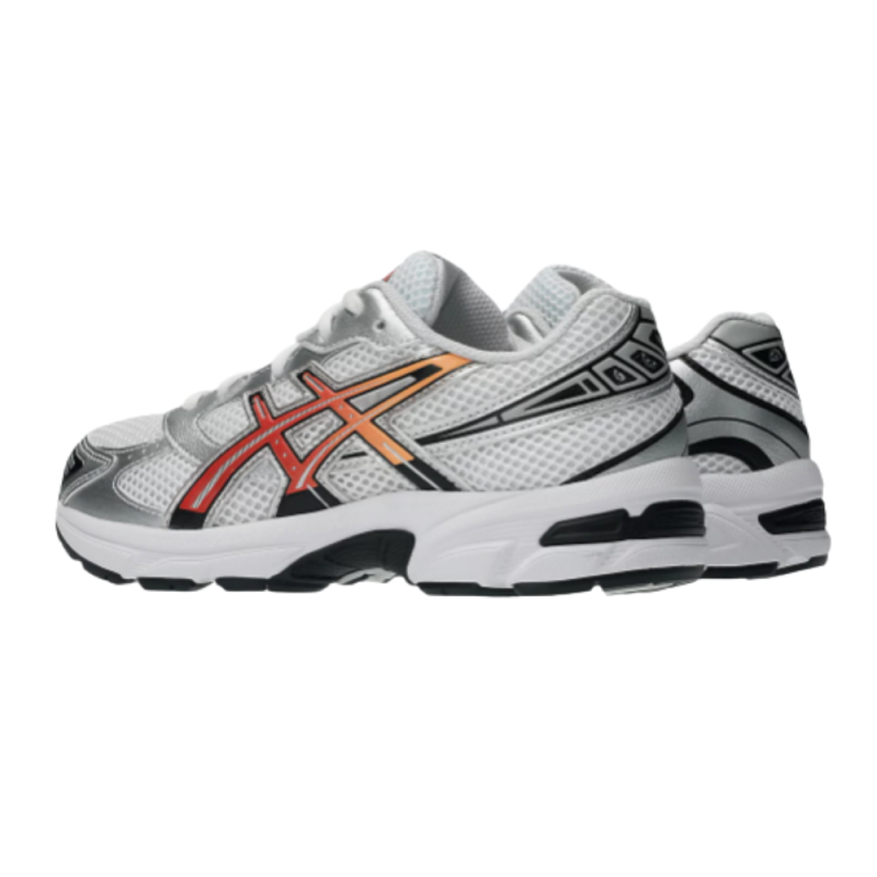ASICS GEL-1130 GS White/Red Snapper sneakers enfant