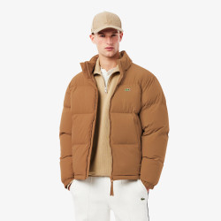 Doudoune à capuche déperlante LACOSTE marron